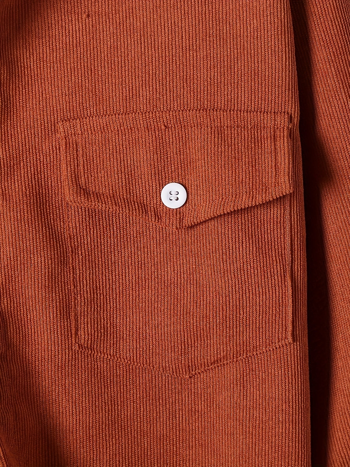 Boys Corduroy Hooded Shirts Long Sleeve Button Down Tops