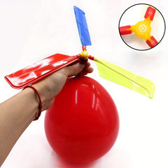 3 Colorful Balloon Helicopters Outdoor Toys