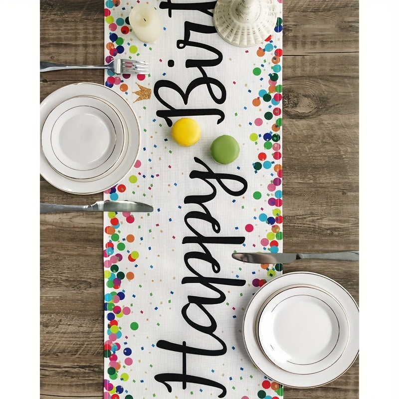 Happy Birthday Table Runner 33x182 cm