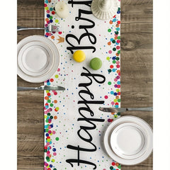 Happy Birthday Table Runner 33x182 cm