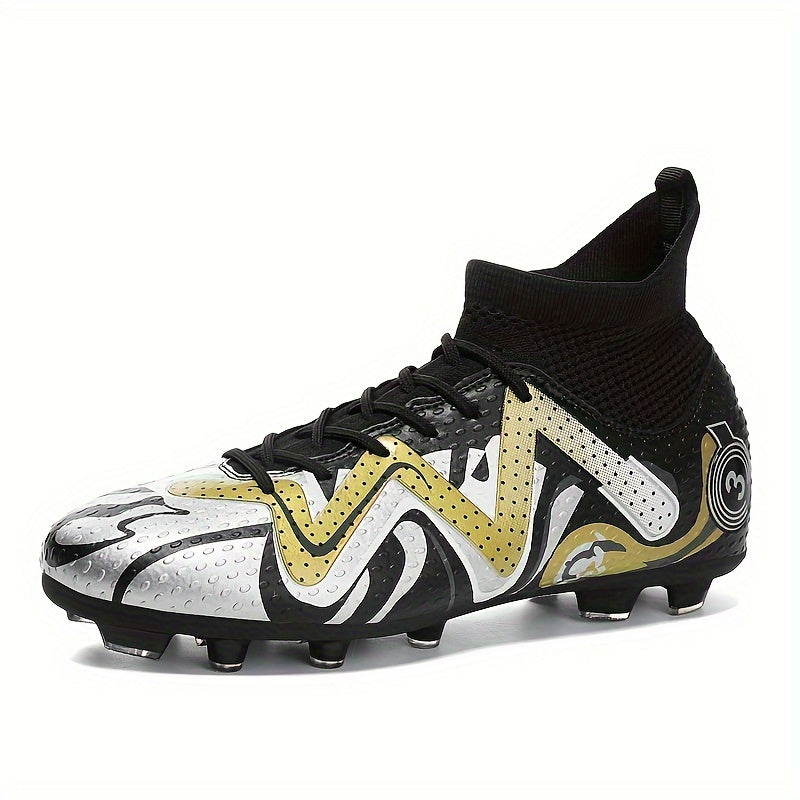 Boy's Non Slip Football Cleat with Spikes Outdoor Soccer Shoes