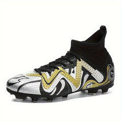 Boy's Non Slip Football Cleat with Spikes Outdoor Soccer Shoes
