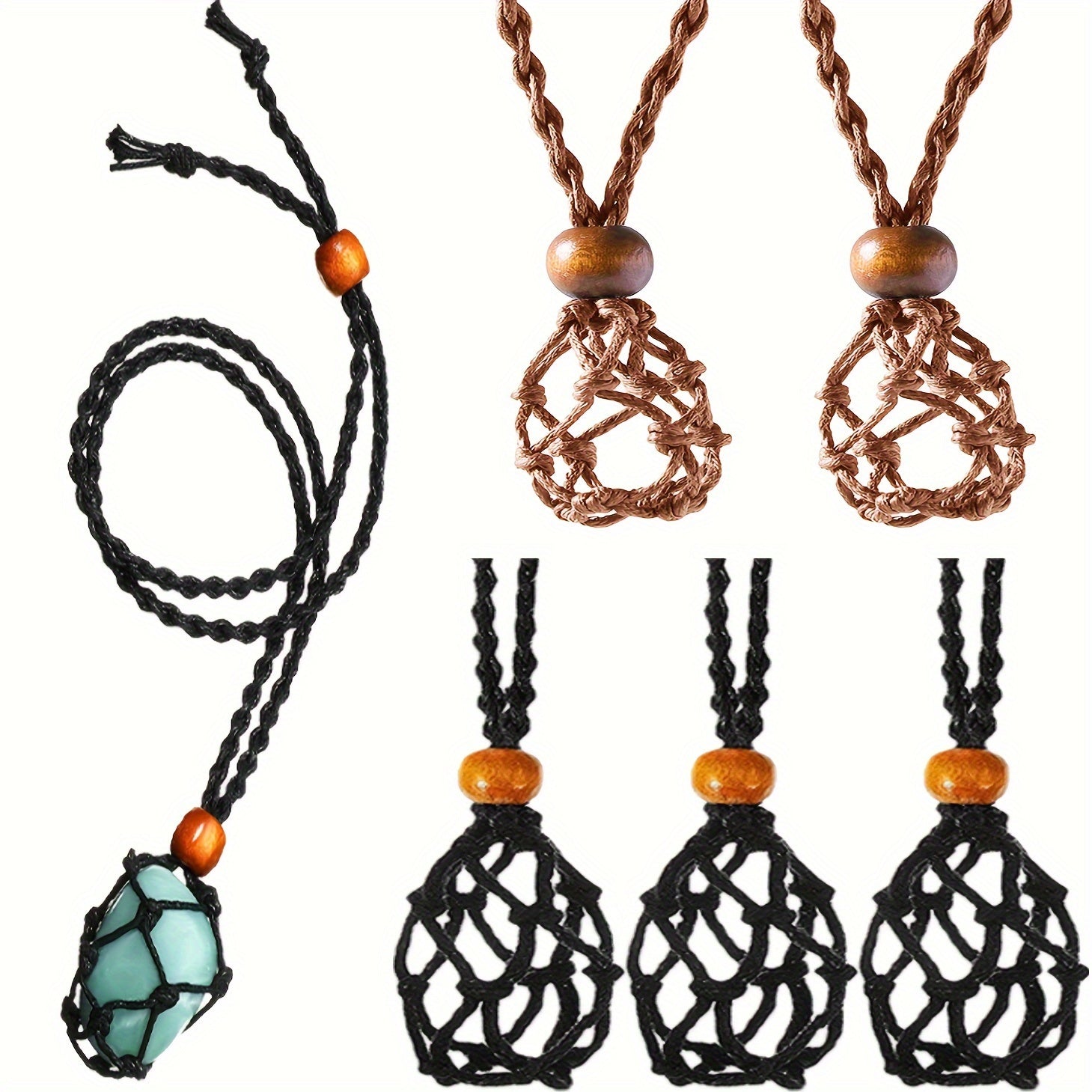 Adjustable Crystal Holder Jewelry Making Necklace Crystal Cage Holder
