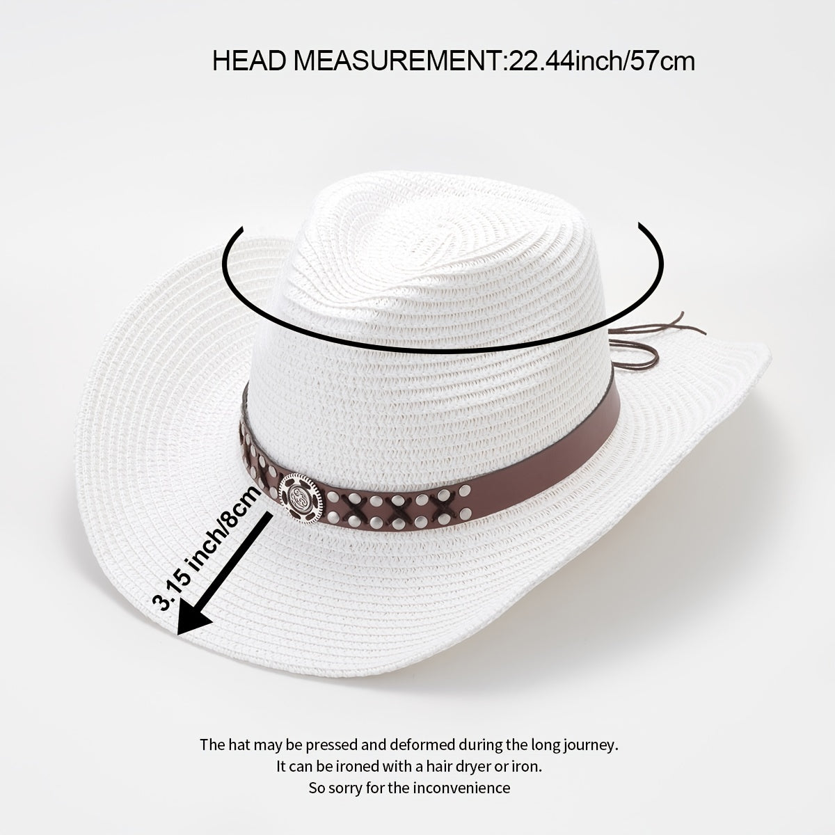 Breathable Sunshade Cowboy Hat for Outdoor Activities