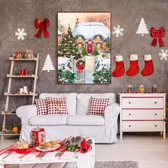 DIY Christmas Series Full Diamond Home Decoration Hanging Painting