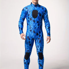 Men's Camo Neoprene Diving Suit 3mm Warm One Piece Wetsuit
