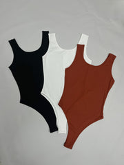3 Pack Tank Bodysuits Women's Sleeveless One Piece Casual Bodysuits