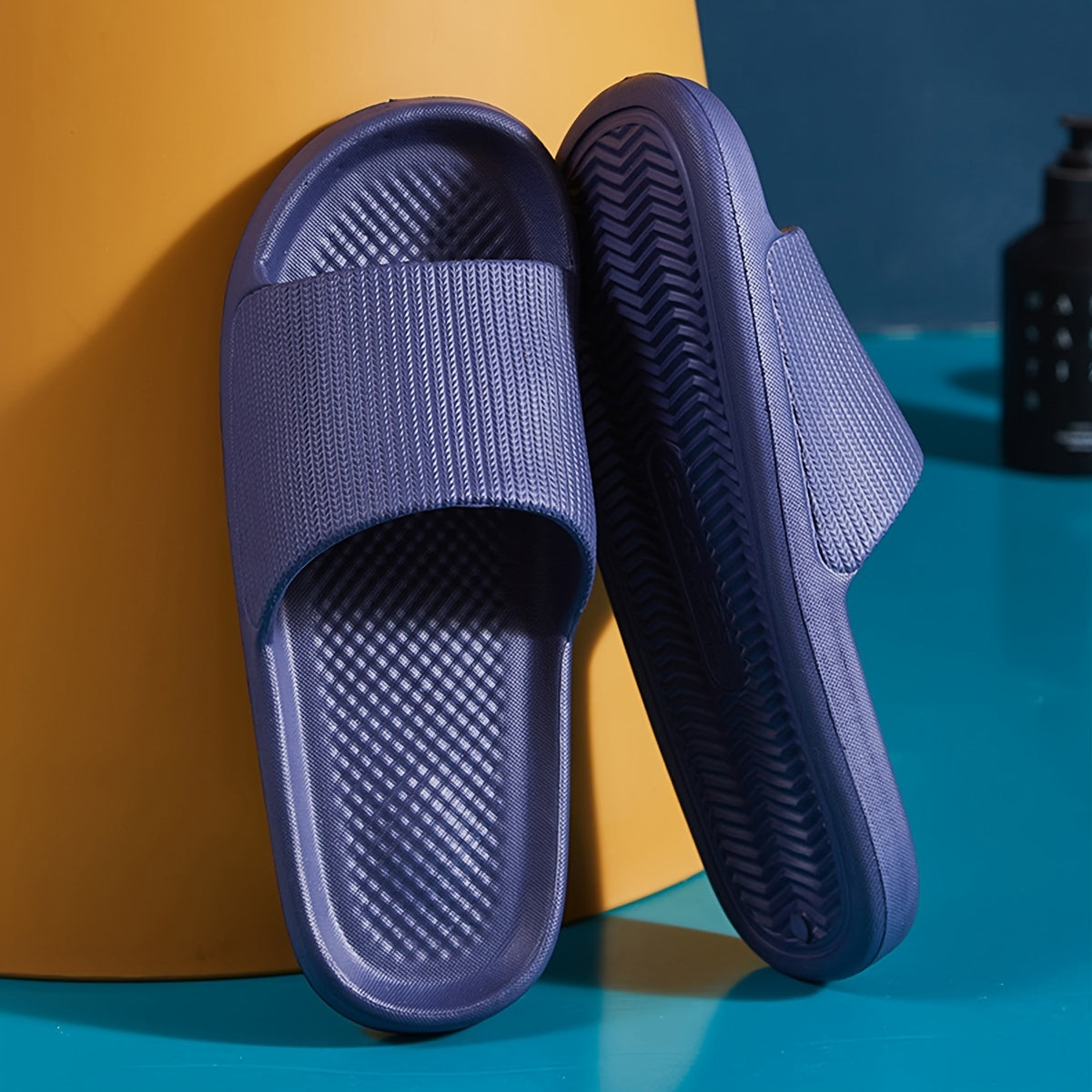 Men Slides Non Slip Open Toe Quick Dry Slippers Indoor Outdoor
