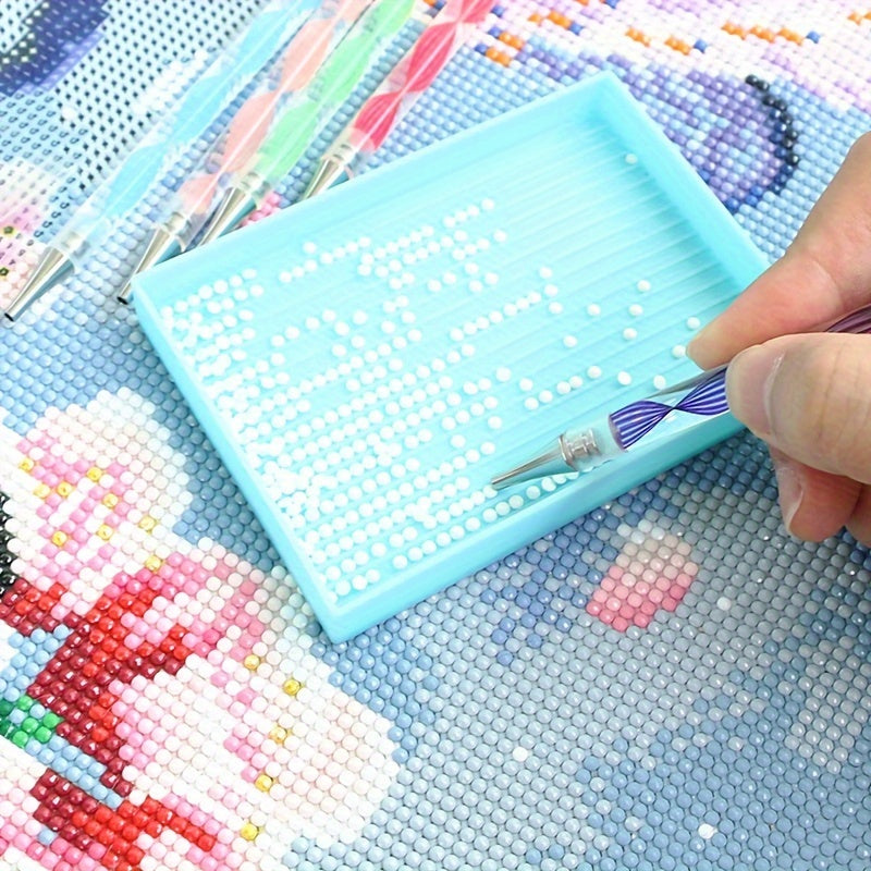 5D Resin Point Drill Pen Set Diamond Painting Embroidery Craft Nail Art Tools