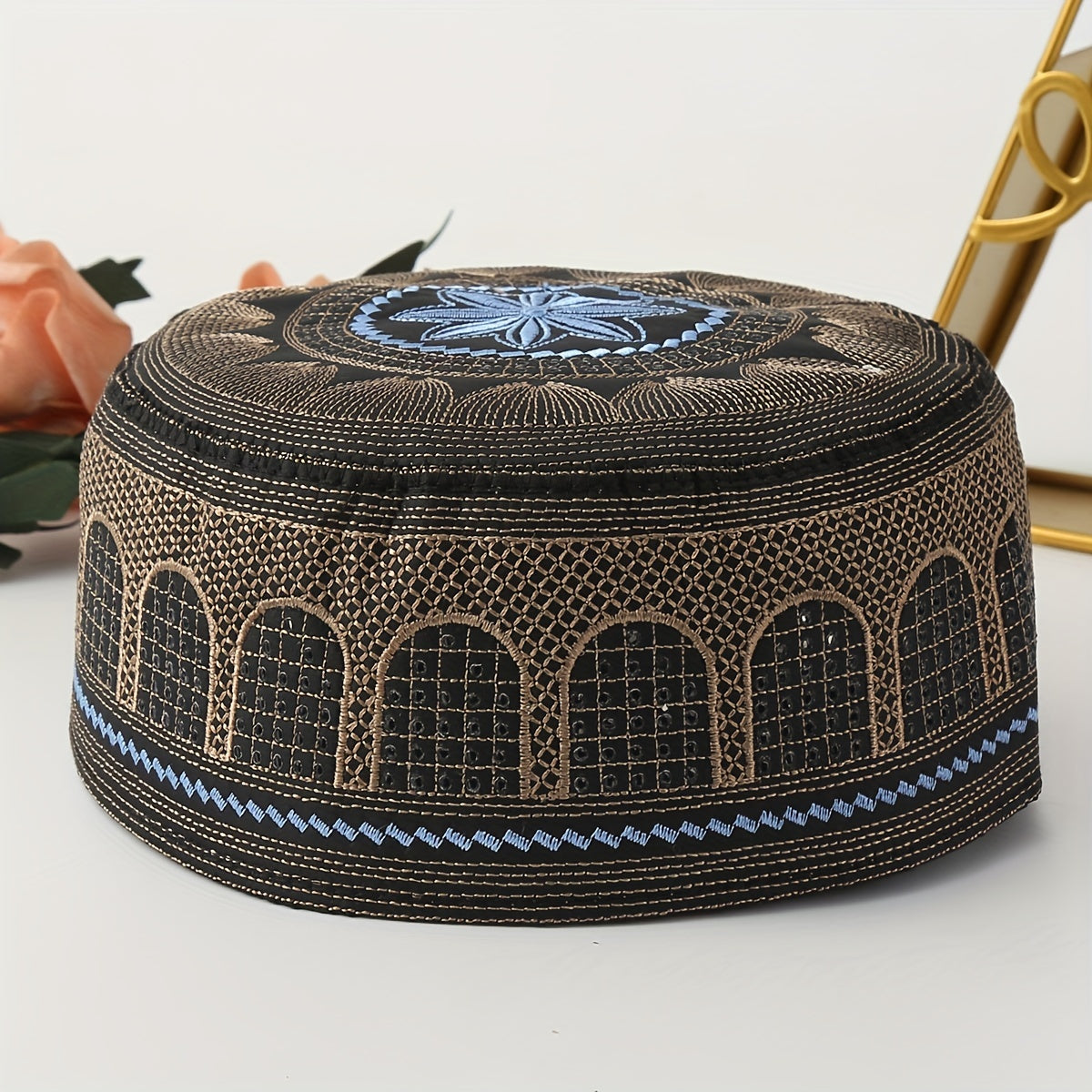 Muslim Men's Arabic Prayer Cap Beanie Hat