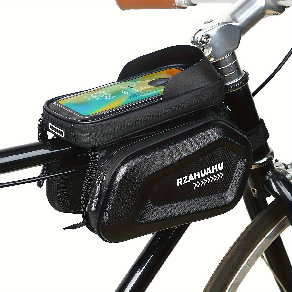Bicycle Saddle Bag Hard Shell Double Side Bag Waterproof Mobile Phone Bag