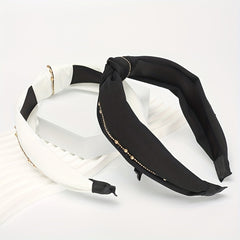 Chain Fabric Headband Wide Hair Hoop Hair Accessories for Women Girls