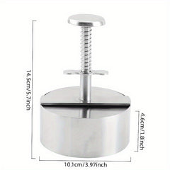 Stainless Steel Burger Press for Hamburger Steak Pie - Kitchen Gadgets