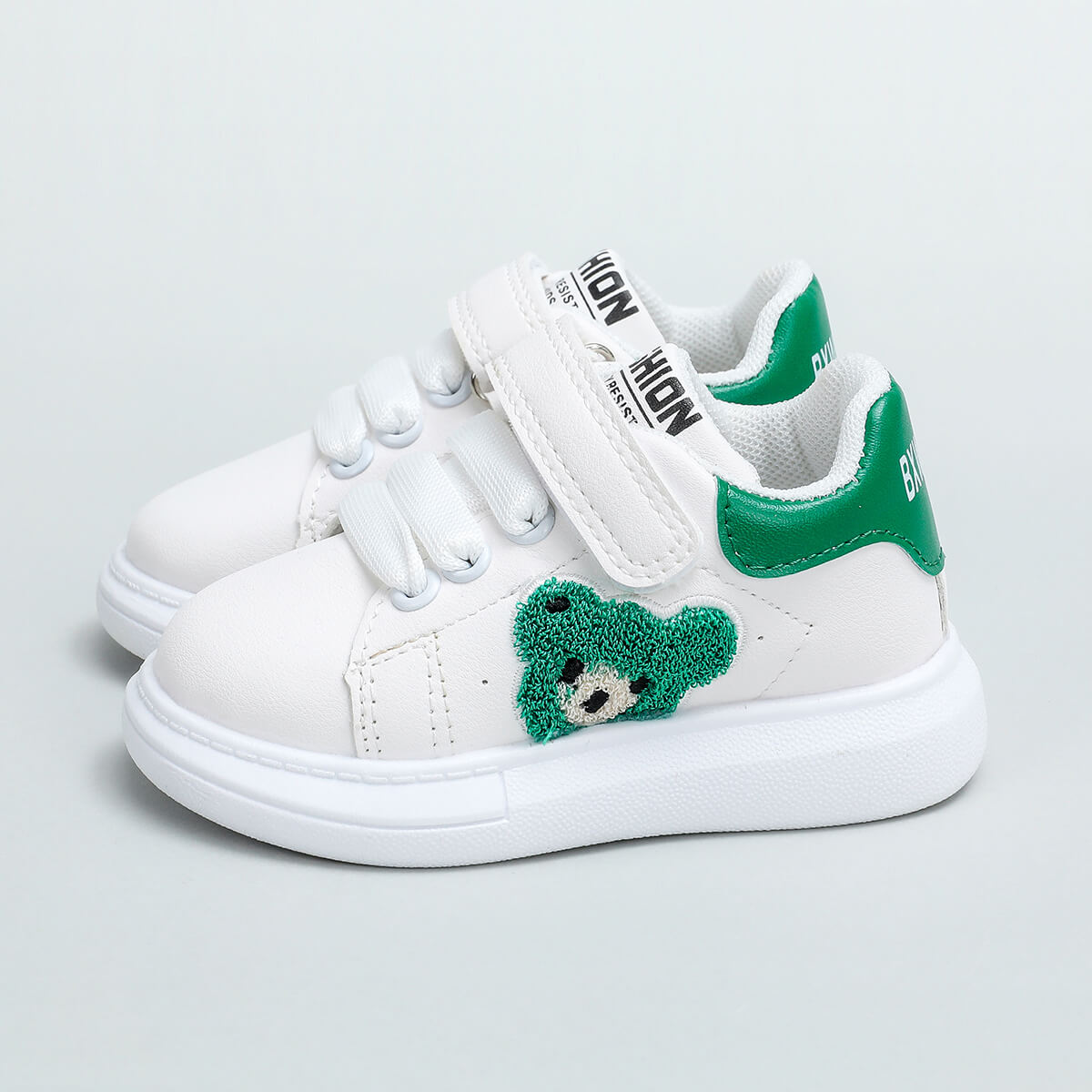 Kids Cartoon Bear Pattern Skate Shoes Spring Summer Sneakers