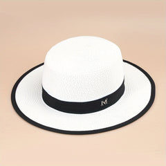 Classic Sunshade Straw Hat Outdoor Beach Seaside Hat Men Women