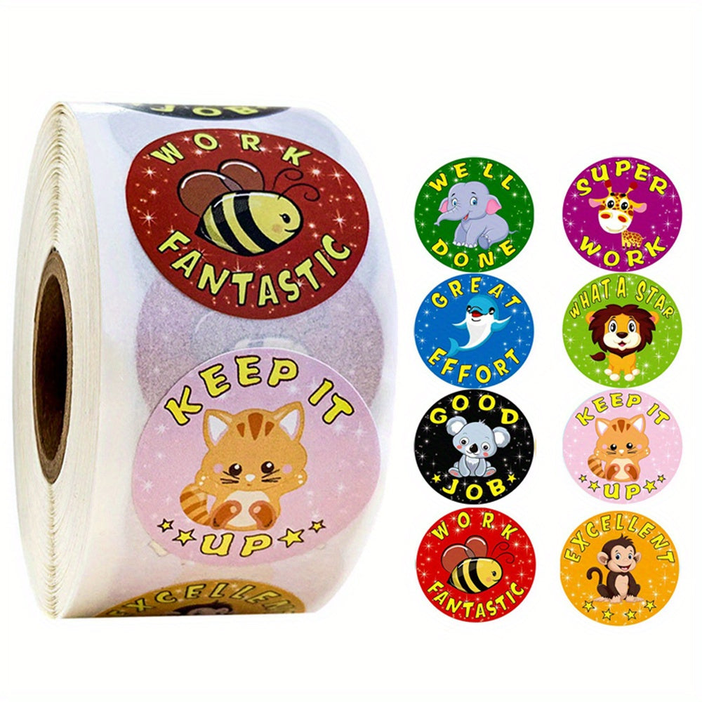500pcs Cartoon Anime Stickers Teacher Rewards Student Encouragement Kids' Toys