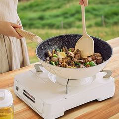 Non-stick Pot With Standable Slight Pressure Pot Cover And Detachable Handle