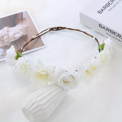 Girl's Faux Rose Children's Wreath Headdress