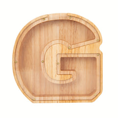 Wooden 26 Letter English Savings Tank Holiday Gift Decoration Storage 17.78cm