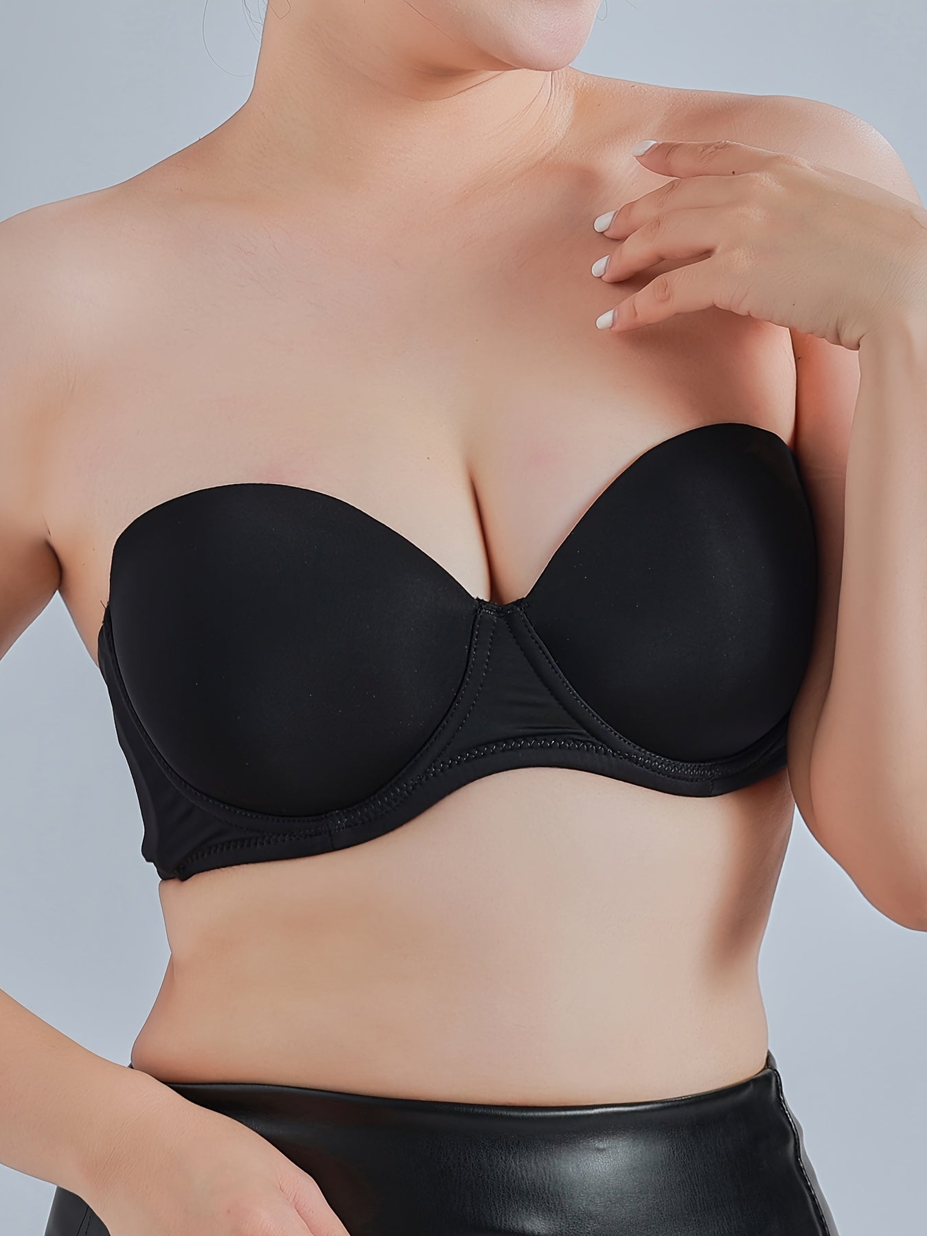 Solid T Shirt Bra Comfortable & Breathable Push Up Bra