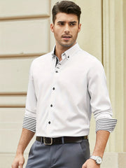 Men's Casual Button Up Long Sleeve Shirt