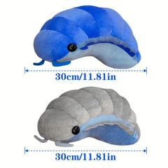 11in Pill Bug Plush Toy Soft Isopod Animal Pillow Grey Insect Doll