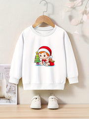 OERYUI Christmas Baby Graphic Sweatshirt Comfy Pullover Kids Clothes Gift