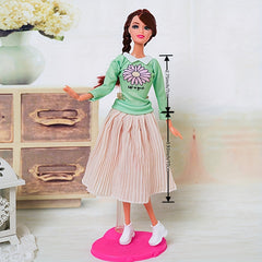 Casual Dress Outfit for 29.97 cm Doll DIY Dollhouse Toys