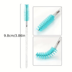 Crystal Mixed Eyelash Brush Glitter Spoolies Mascara Wands Makeup Brushes