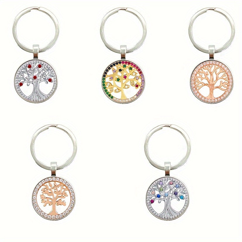 Tree Of Life Keychain Pendant for Car Keys Backpacks Wallets