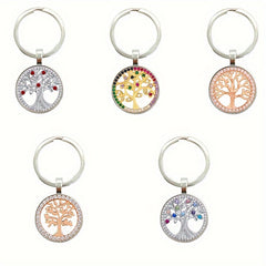 Tree Of Life Keychain Pendant for Car Keys Backpacks Wallets