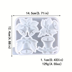 Christmas Jingle Bell Silicone Mold Resin Casting DIY Keychain Jewelry