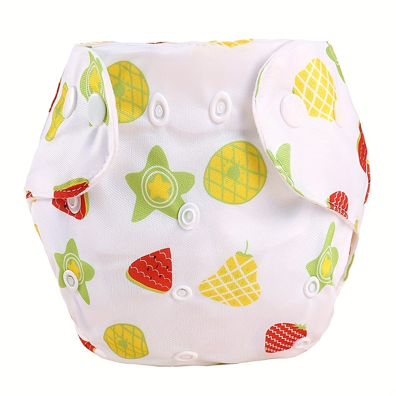 Reusable Animal Cartoon Plant Print Infant Cloth Diapers