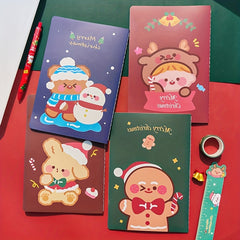 Christmas A5 Notebook Horizontal Line Subject Office Notepad