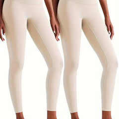 2Pcs High Stretch Slim Fit Yoga Leggings Womens Activewear