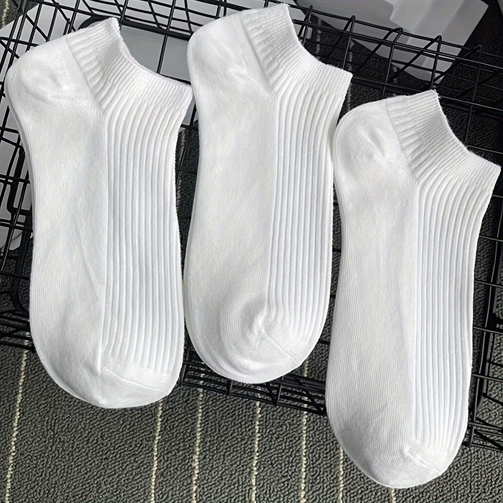 Men's Solid Liner Anklets Socks Soft & Breathable for Outdoor Wear