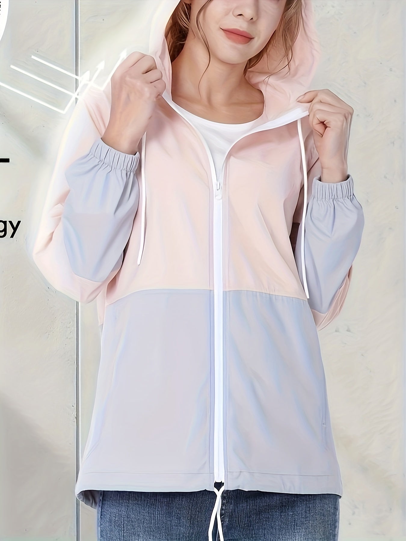 Women's Waterproof Hooded Raincoat Lightweight Packable Rain Jacket