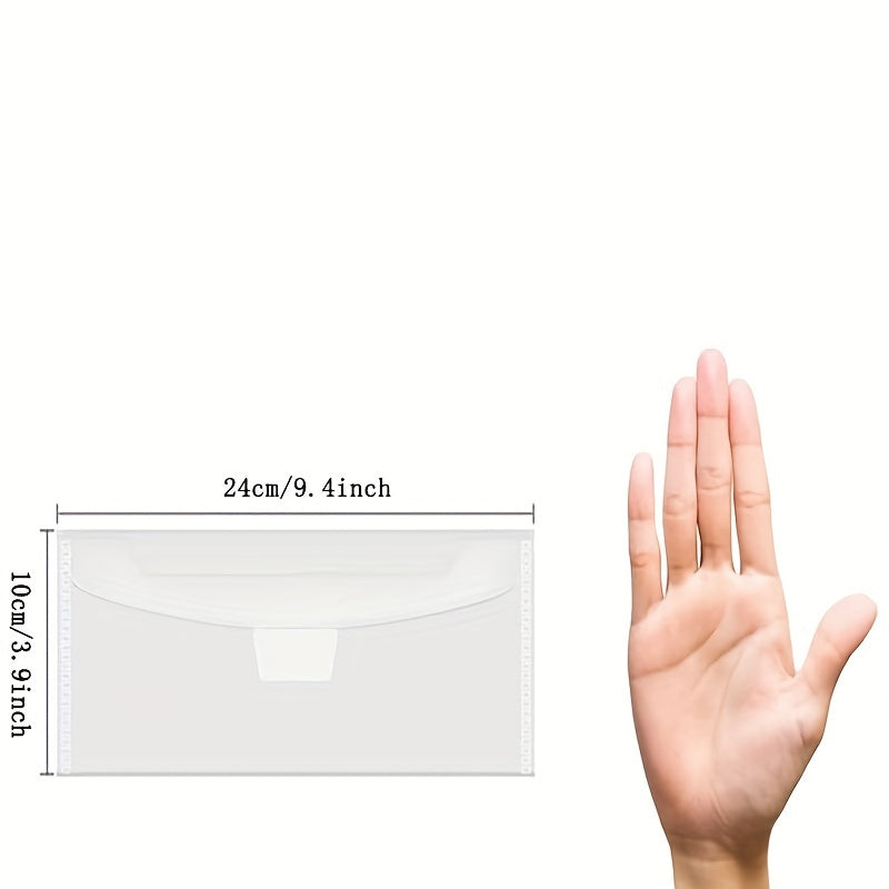 20pcs Clear Seal Stamp & Mold Organizer Bag Reusable Plastic Storage Bag