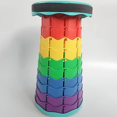 Outdoor Telescopic Folding Stool Camping Portable Lightweight Stool