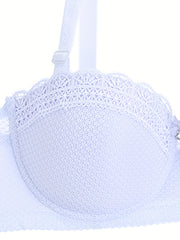 Lace Balconette Bra Push Up Women's Lingerie