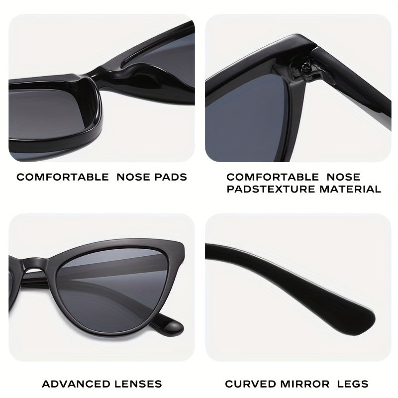 Small Frame Plastic Teeth Cat Eye Men's Sunglasses