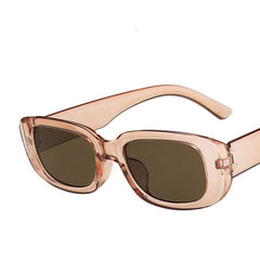 Retro Rectangle Sunglasses Small Square Sun Glasses UV Protection