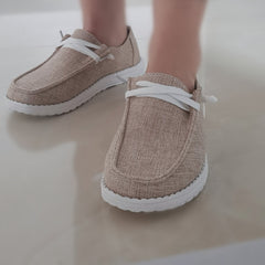 Women's Breathable Canvas Shoes Low Top Lightweight Casual Shoes