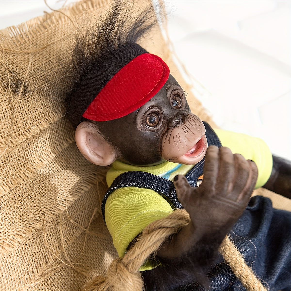19-Inch Reborn Monkey Baby Doll Preemie Orangutans Monkey Doll
