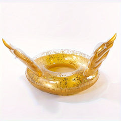 Adult Inflatable Angel Wing Swimming Ring Glitter PVC