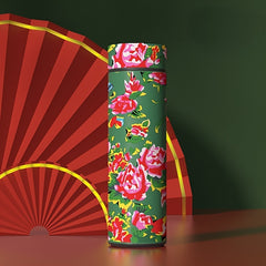 500ml Chinese Floral LED Water Bottle Stainless Steel