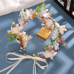 Fairy Wreath Wedding Flower Crown Headpiece