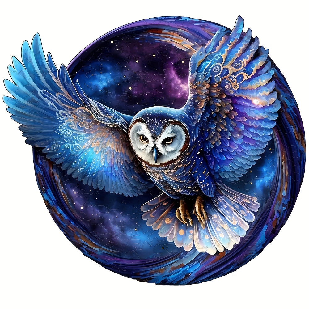 Window Owl Special Shaped Wooden Puzzle for Seniors