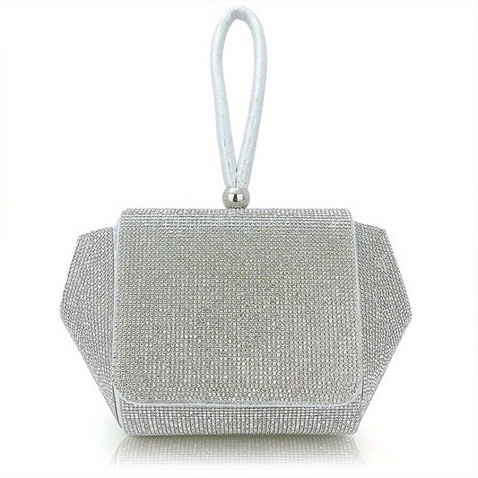 Sparkly Rhinestone Evening Bag Clutch Purse for Women