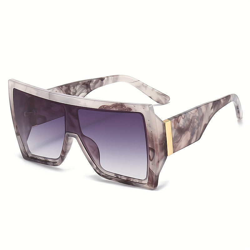 Oversized Sunglasses Flat Top Gradient UV400